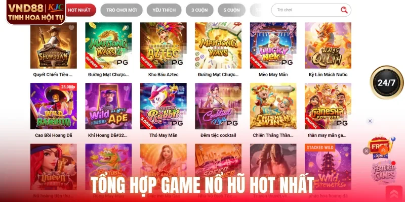 Tổng hợp game nổ hũ hot nhất