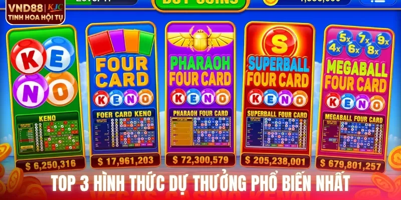 Top 3 hình thức dự thưởng phổ biến nhất
