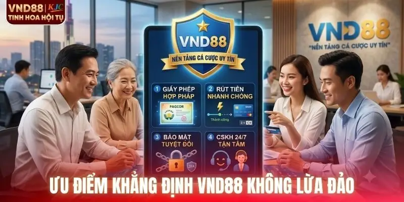 Ưu điểm khẳng định VND88 không lừa đảo